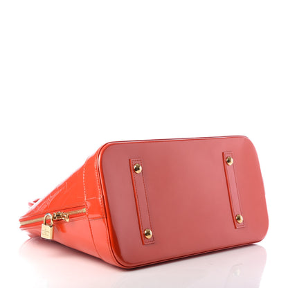 Louis Vuitton Vernis Alma GM Orange Sunset 4 of 9