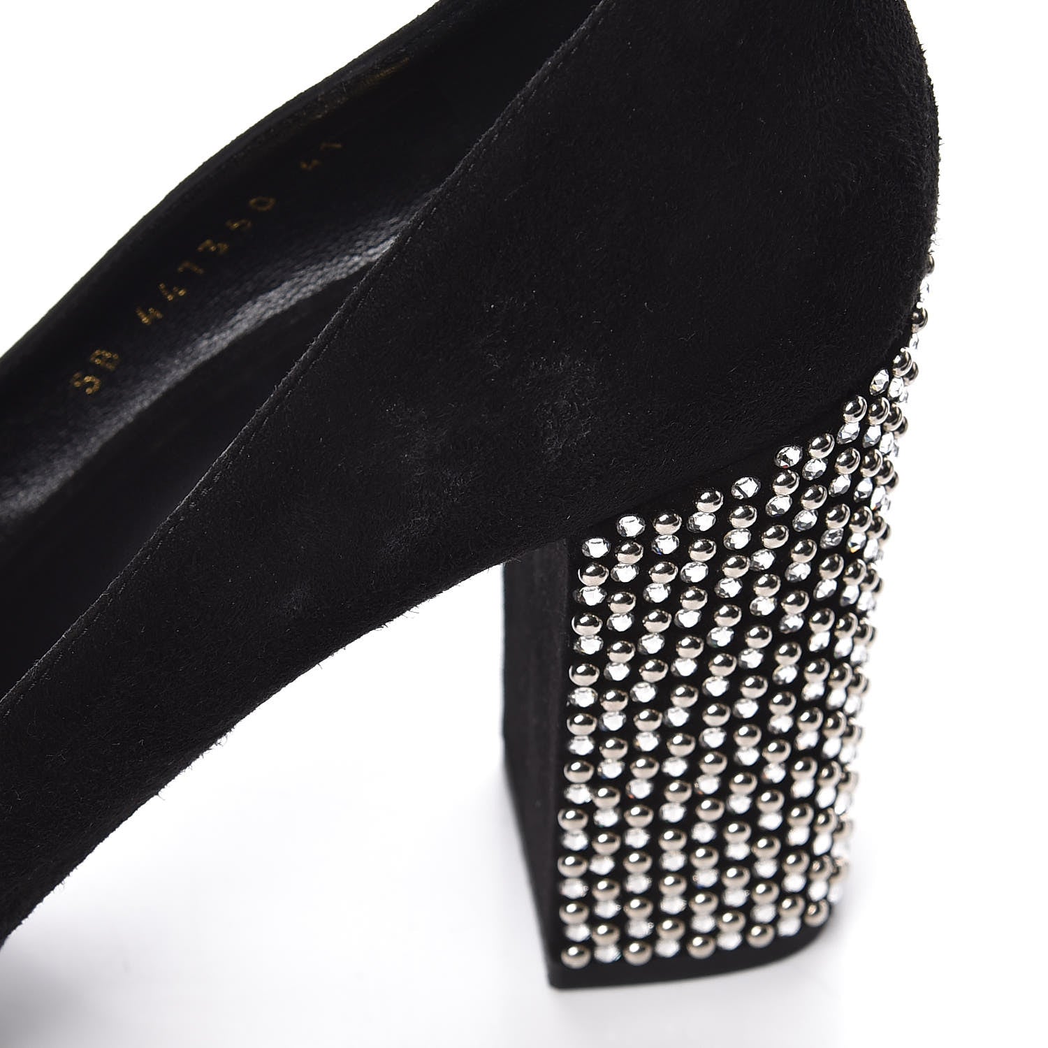 Saint Laurent Kid Scamosciato Babies 90 Pumps 41 Black 13 of 14