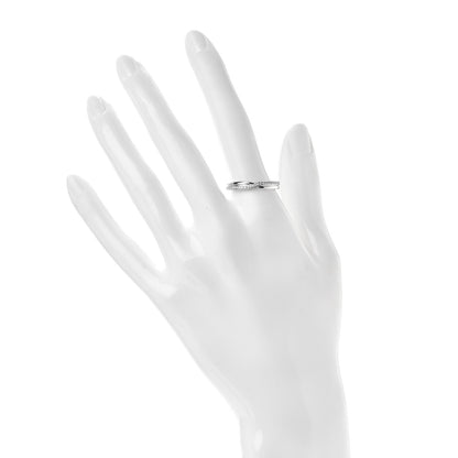 Harry Winston Platinum Diamond Tryst Single Row Wedding Band Ring 56 7.5 2 of 6