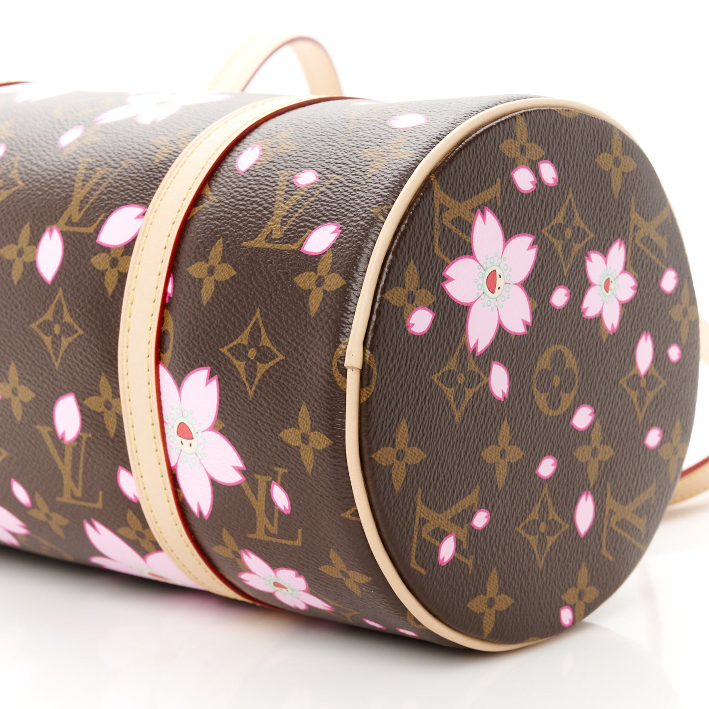 LV X TM Monogram Cherry Blossom Papillon Sakura Brown