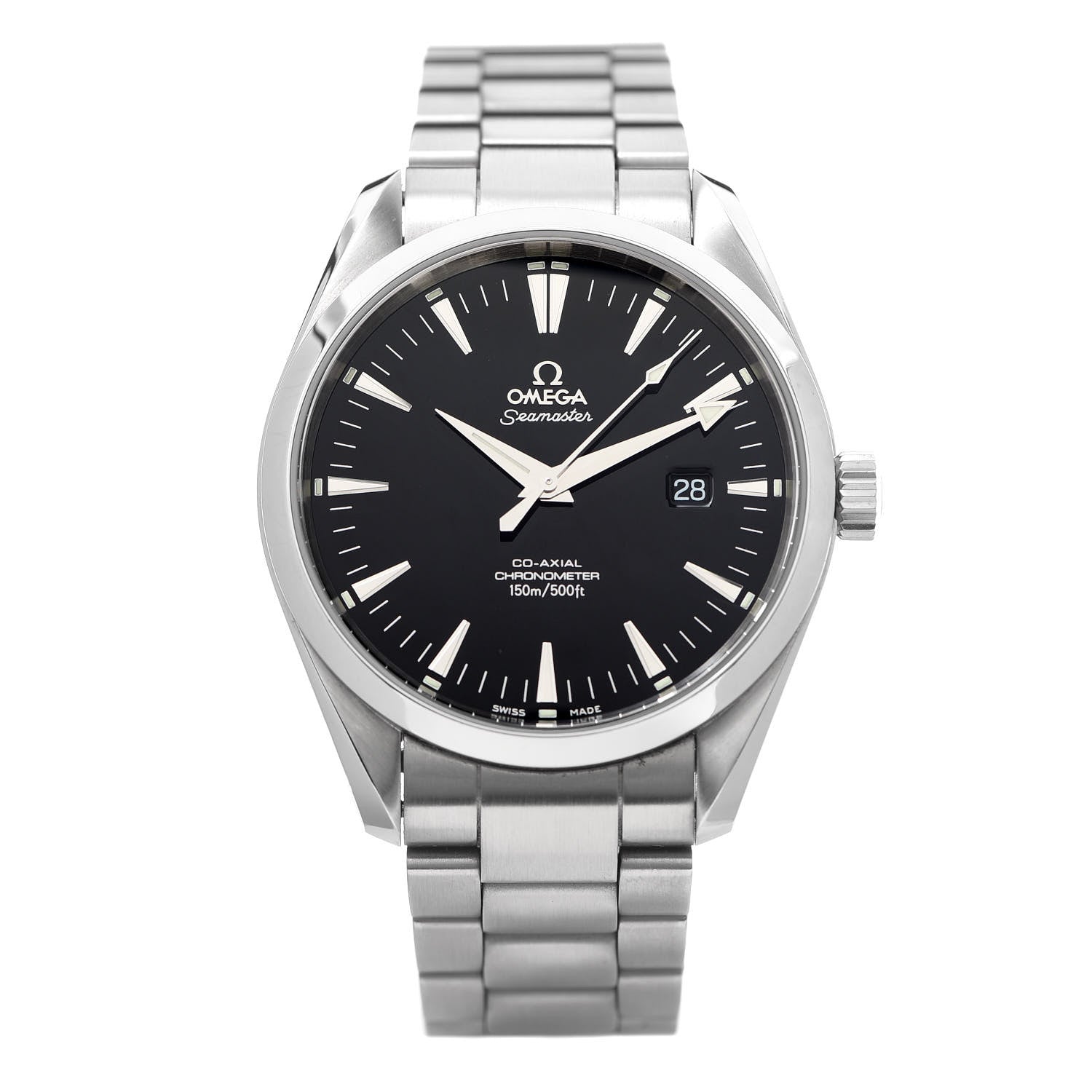 Omega Stainless Steel 42mm Seamaster Aqua Terra Co-Axial Chronometer Automatic Watch Black 2502.50.00 1 of 6