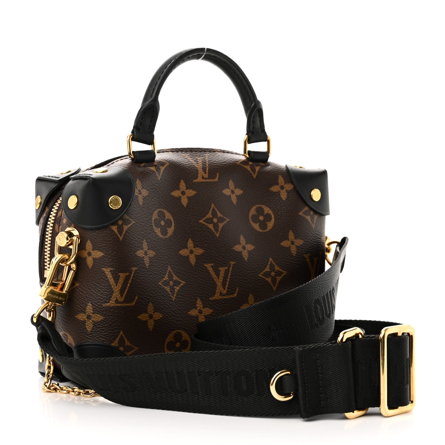 Louis Vuitton Monogram Petite Malle Souple Black 3 of 9