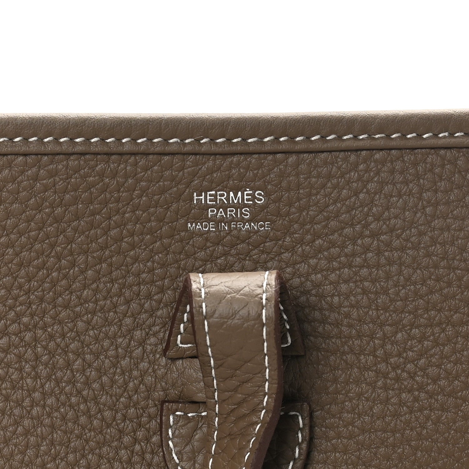Hermes Taurillon Clemence Evelyne III PM Etoupe 6 of 11