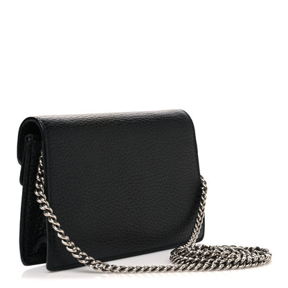 Gucci Calfskin Super Mini Dionysus Shoulder Bag Black 3 of 9