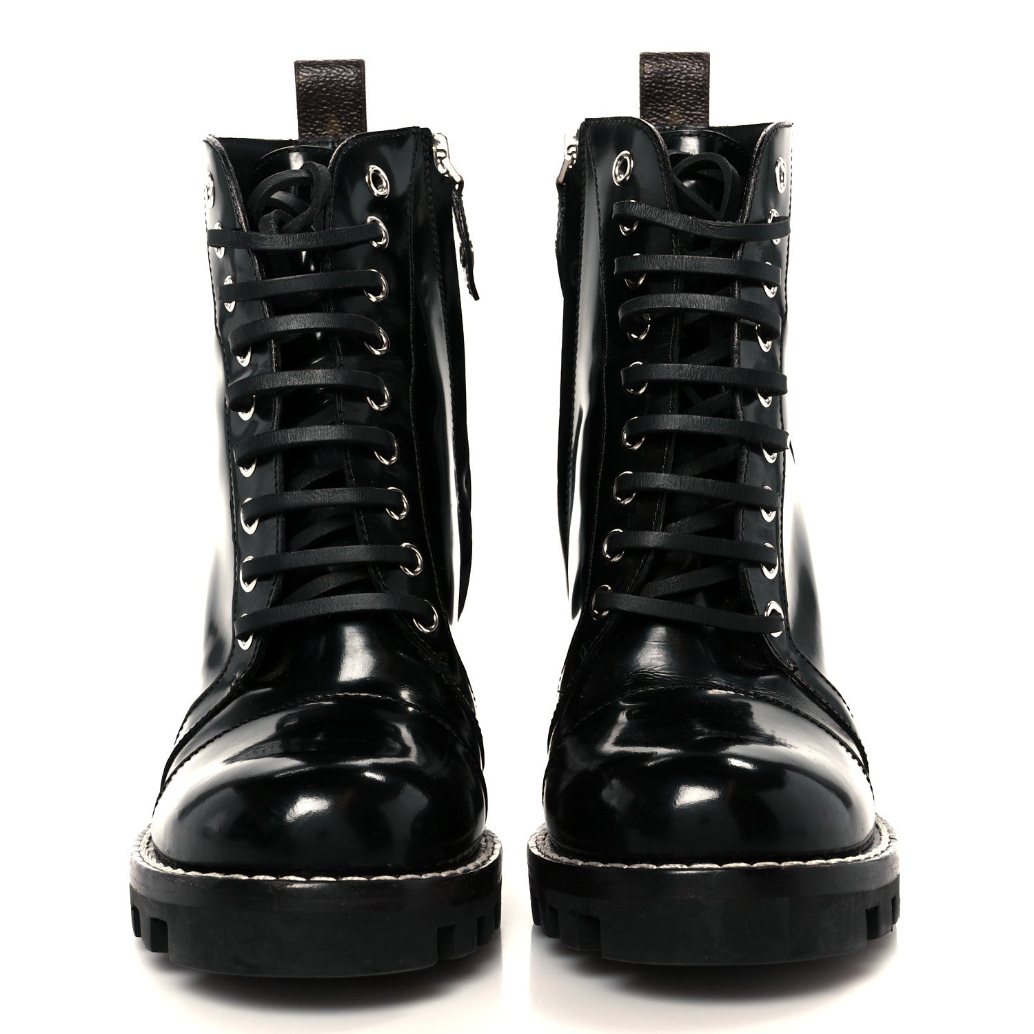 Louis Vuitton Patent Calfskin Star Trail Ankle Boots 37.5 Black 3 of 8