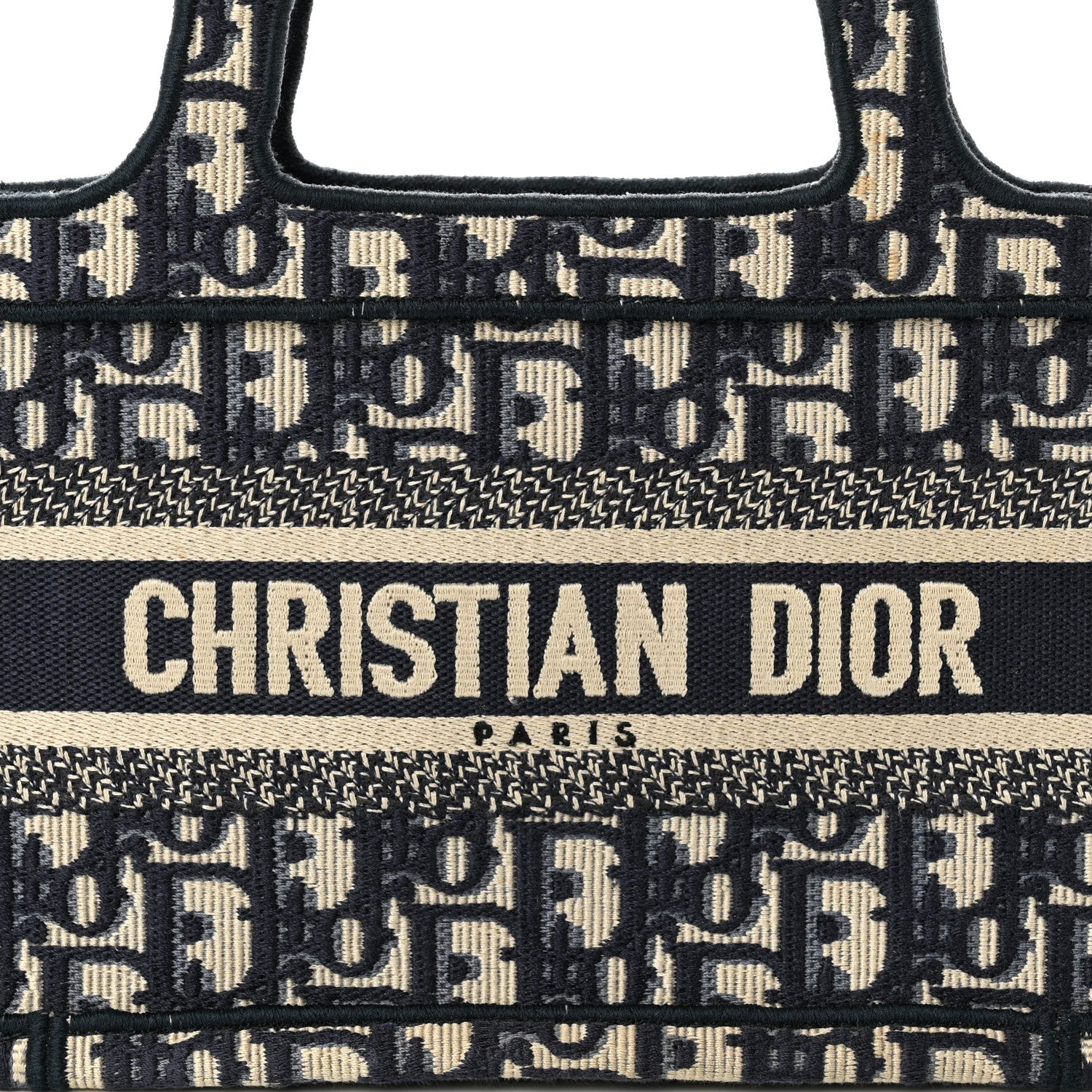Christian Dior Oblique Mini Book Tote Blue Multicolor 8 of 10