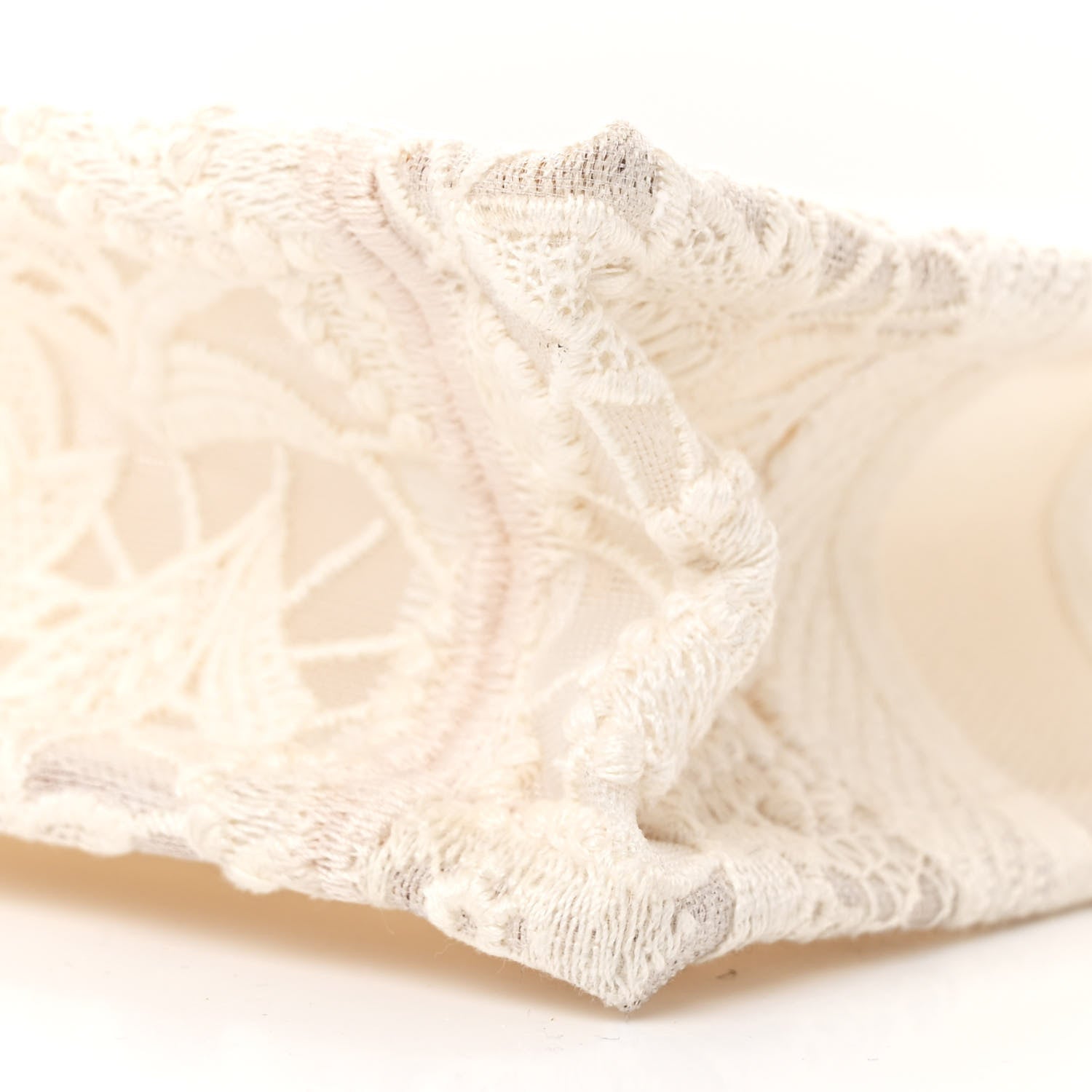 Christian Dior Transparent Embroidered Mesh Macrame Mini Book Tote White 10 of 12