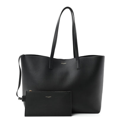 Saint Laurent Calfskin Large Shopping Tote Black 1 of 9