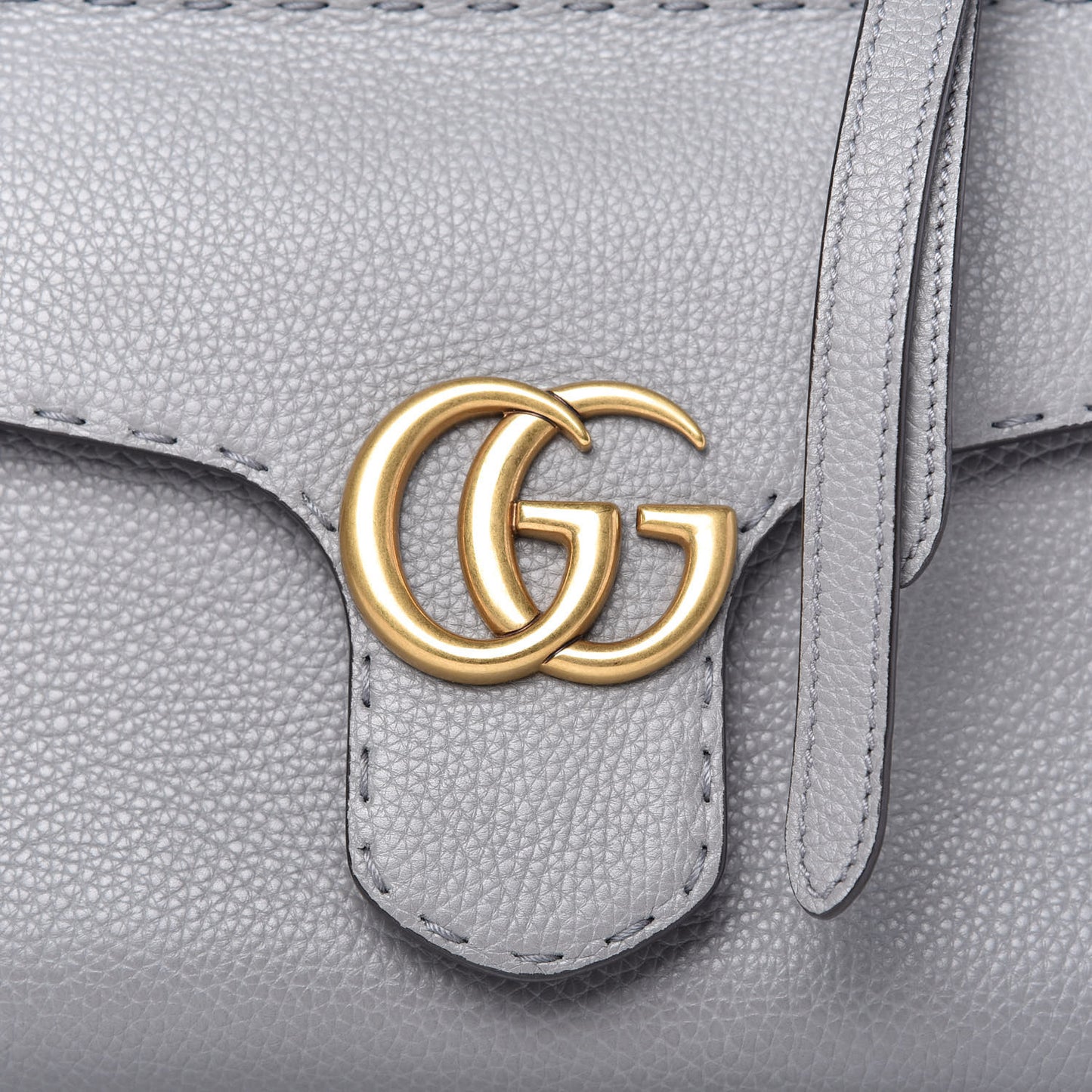 Cellarius Calfskin Mini GG Marmont Top Handle Bag Deep Grey