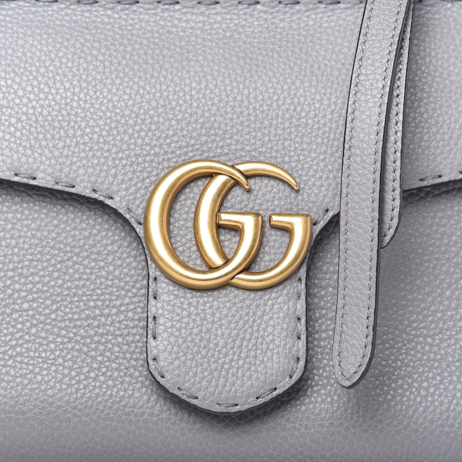 Gucci Cellarius Calfskin Mini GG Marmont Top Handle Bag Deep Grey 10 of 10
