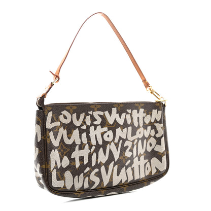 Louis Vuitton Monogram Graffiti Pochette Accessories Silver 3 of 11