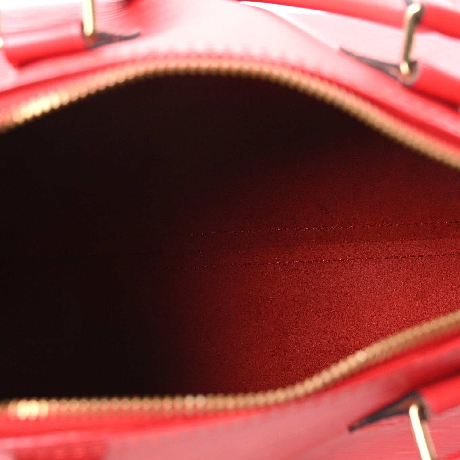 Louis Vuitton Epi Speedy 25 Castillan Red 5 of 9
