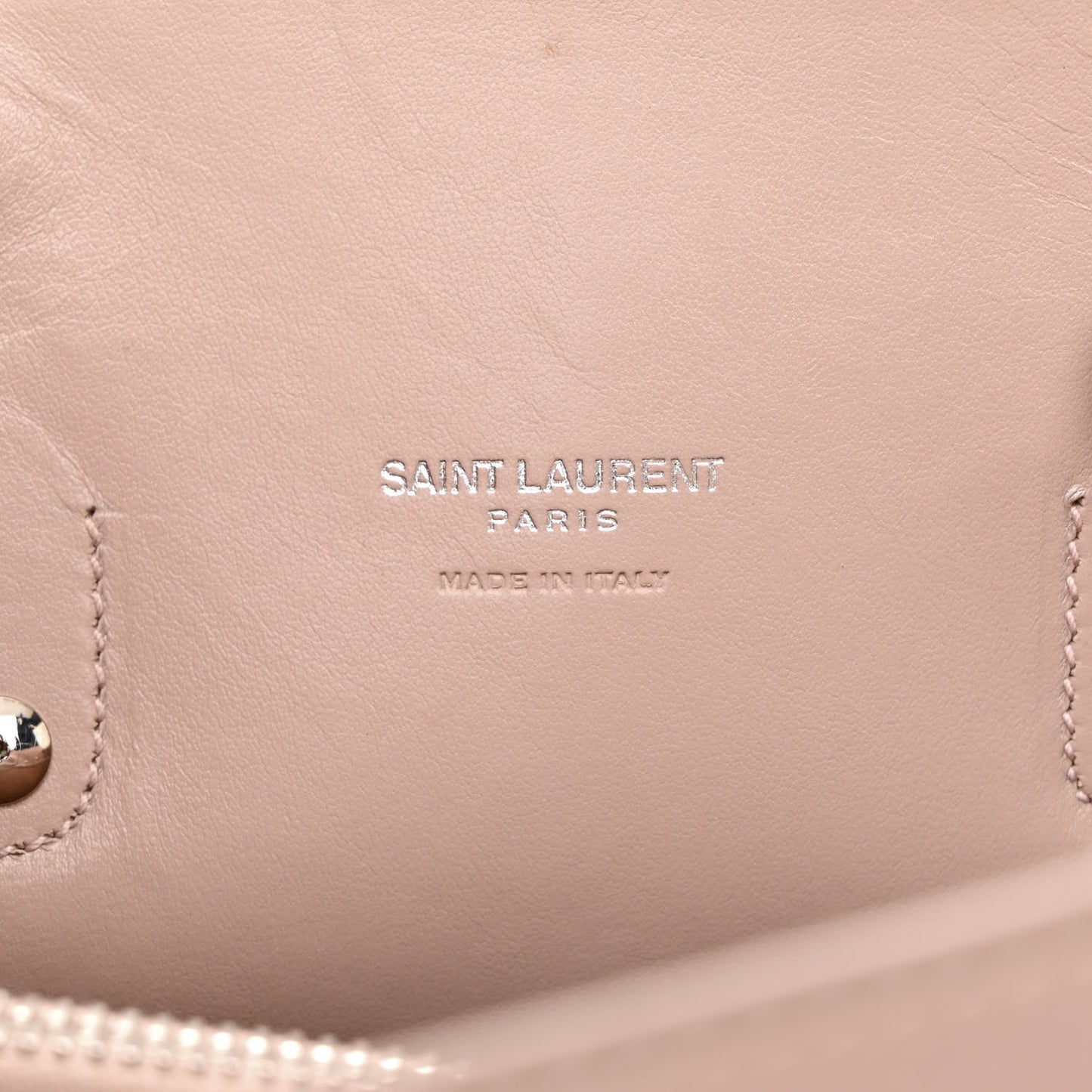 Grained Calfskin Topstich Baby Sac De Jour Antique Rose
