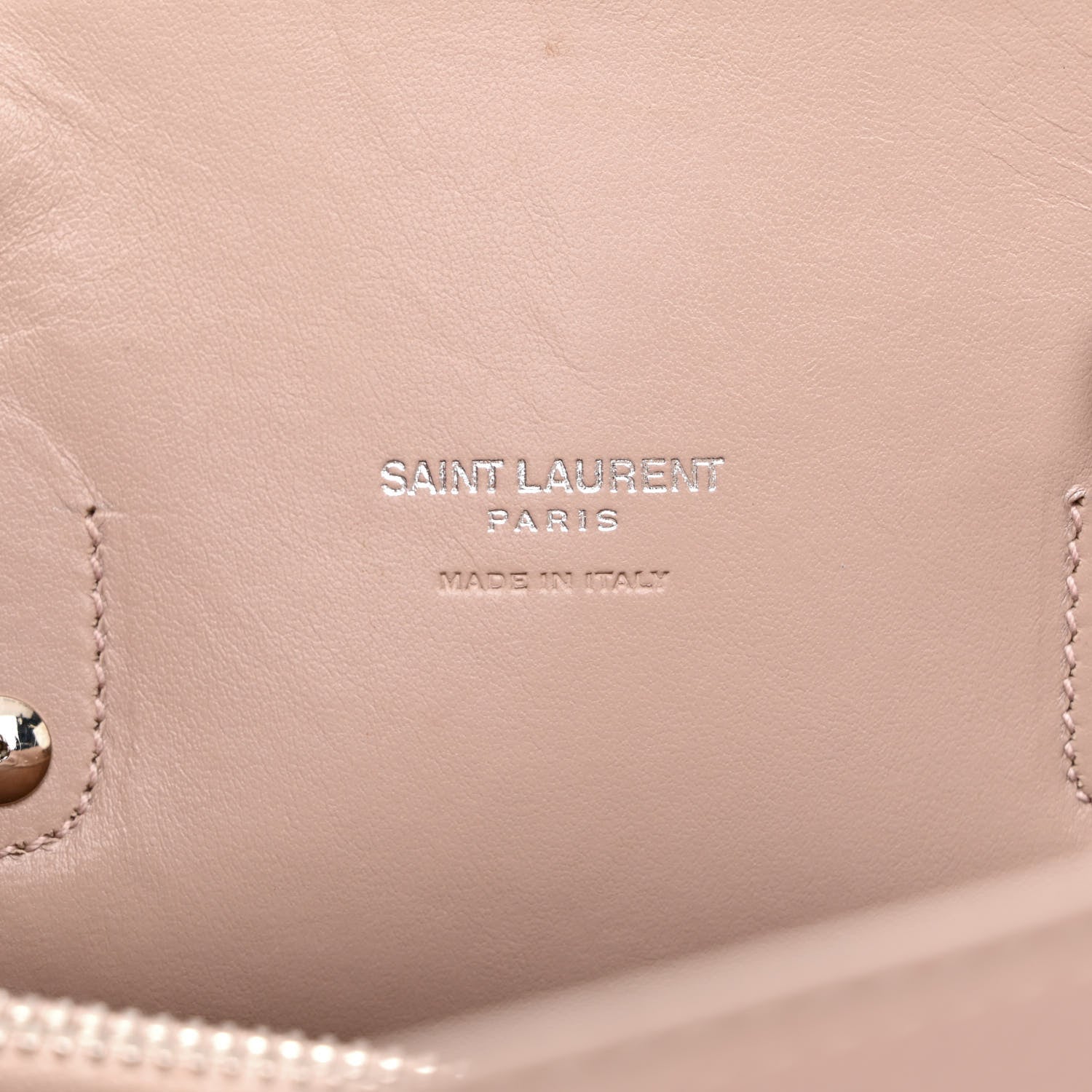 Saint Laurent Grained Calfskin Topstich Baby Sac De Jour Antique Rose 5 of 19