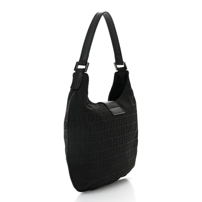 Fendi Zucchino Large Hobo Black 3 of 9
