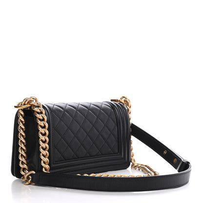 Chanel Calfskin Quilted Small Boy Flap Black 3 of 9