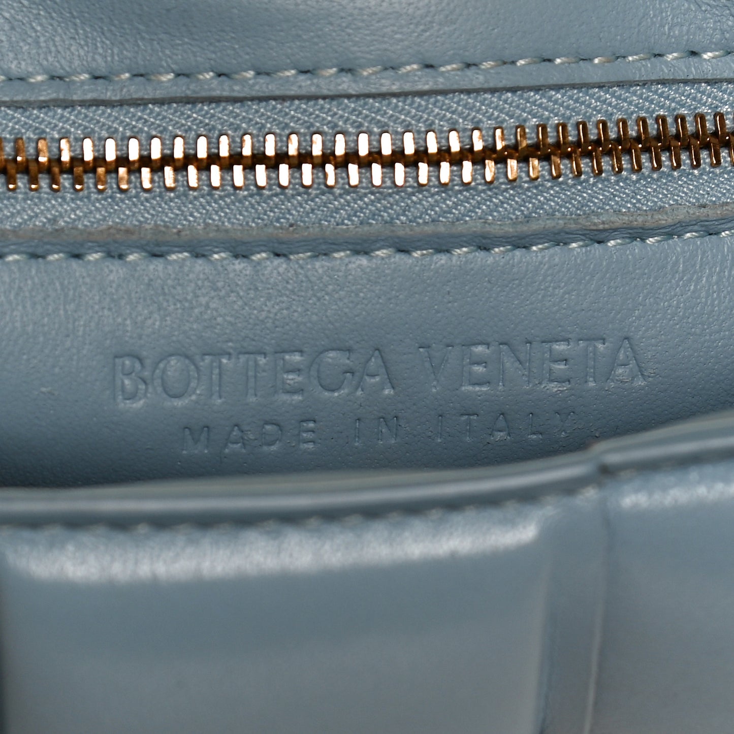 Nappa Maxi Intreccio Padded Cassette Crossbody Bag Ice
