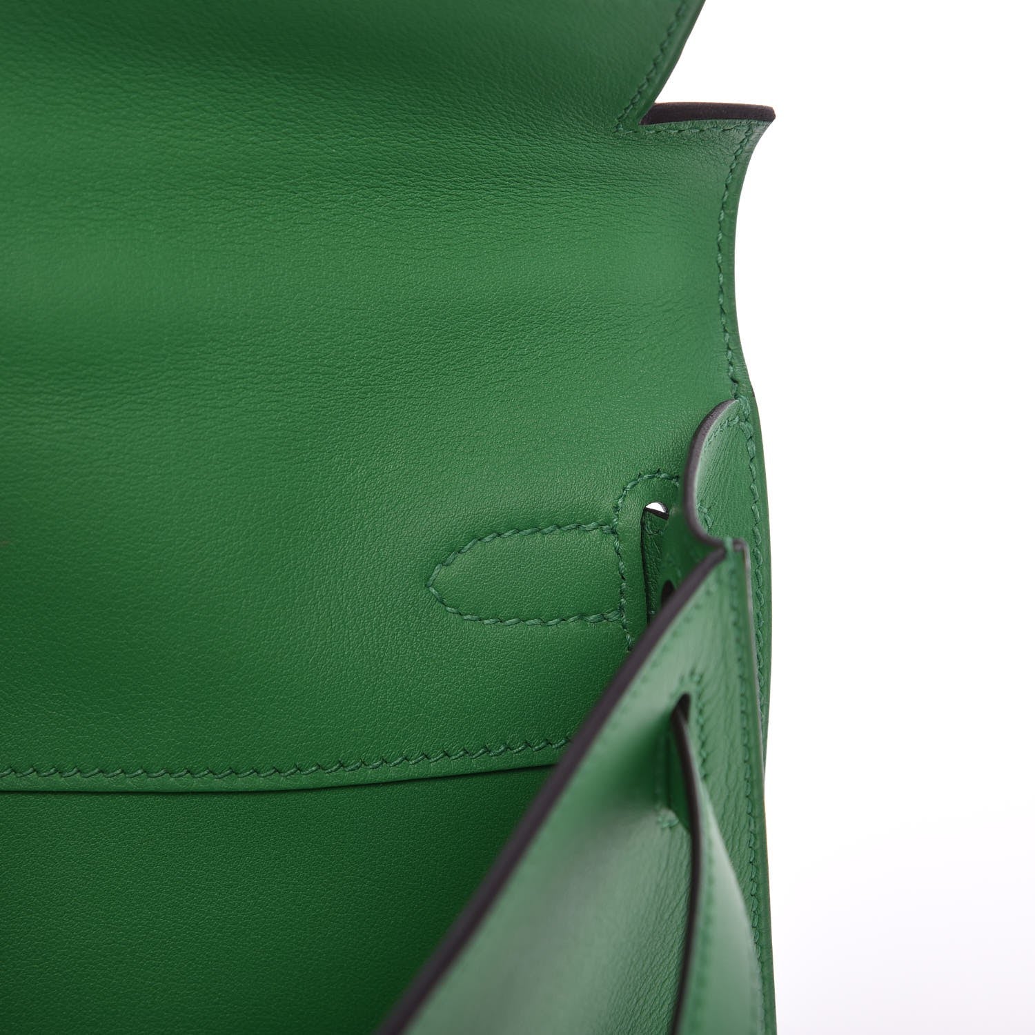 Hermes Swift Kelly Cut Clutch Pochette Bambou 5 of 17