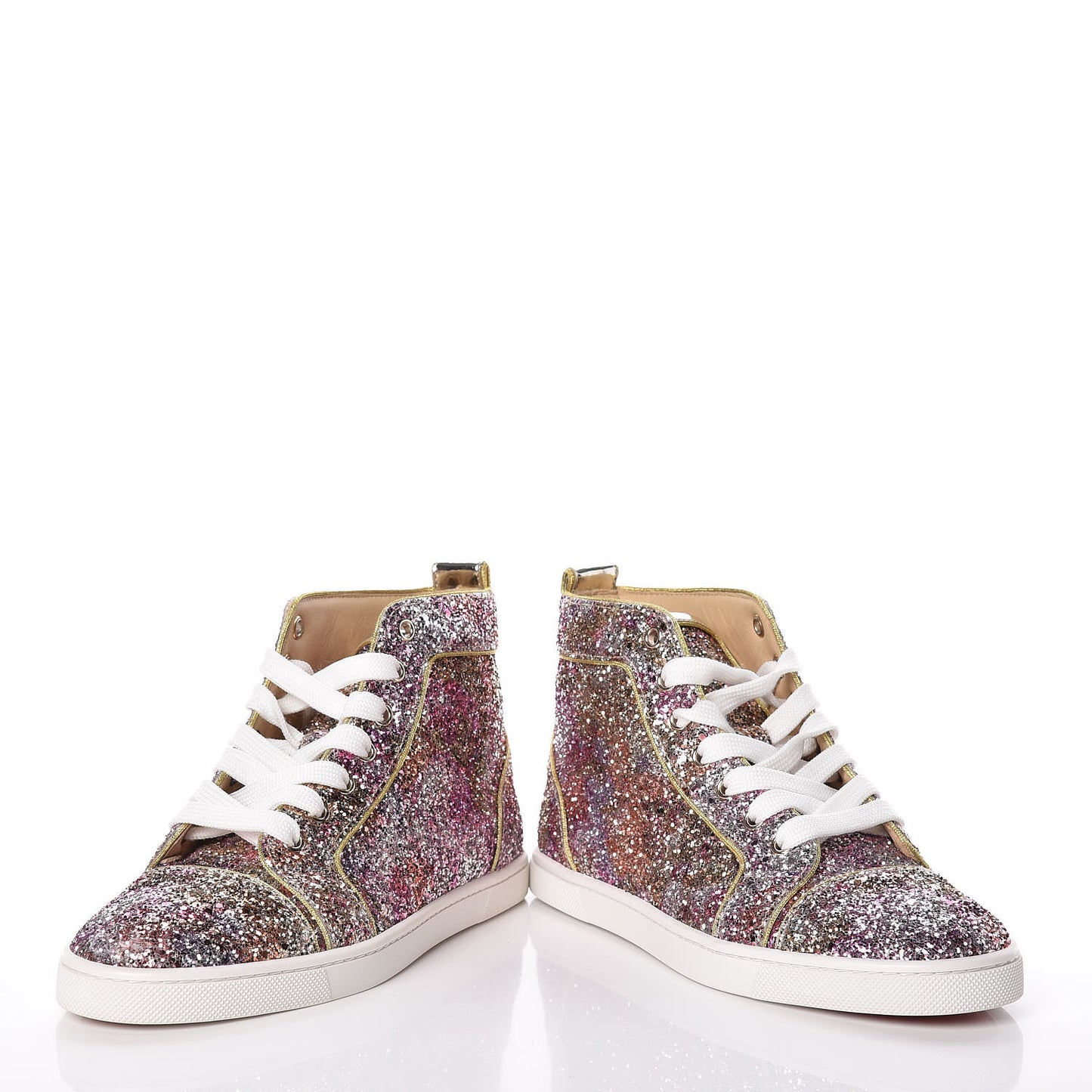 Glitter Womens Bip Bip Flat Sneakers 36.5 Rosette