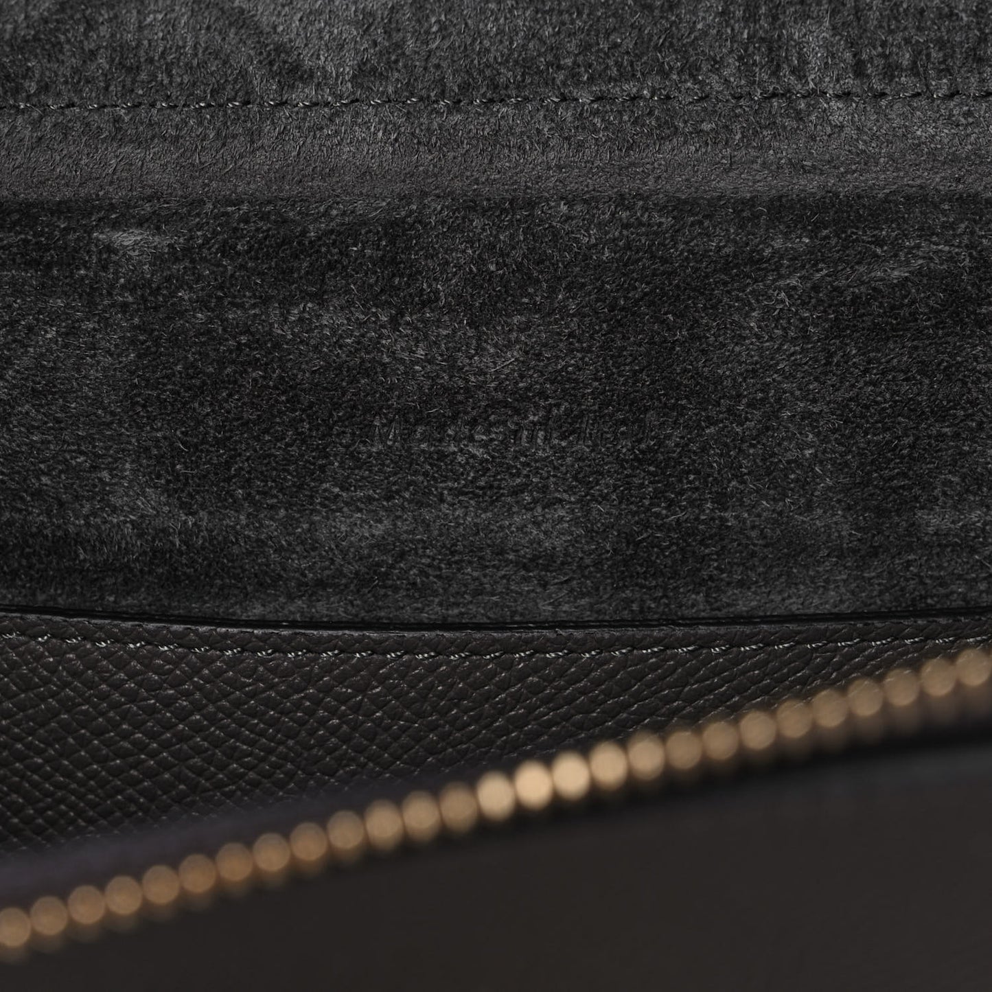 Baby Grained Calfskin Micro Belt Bag Grey