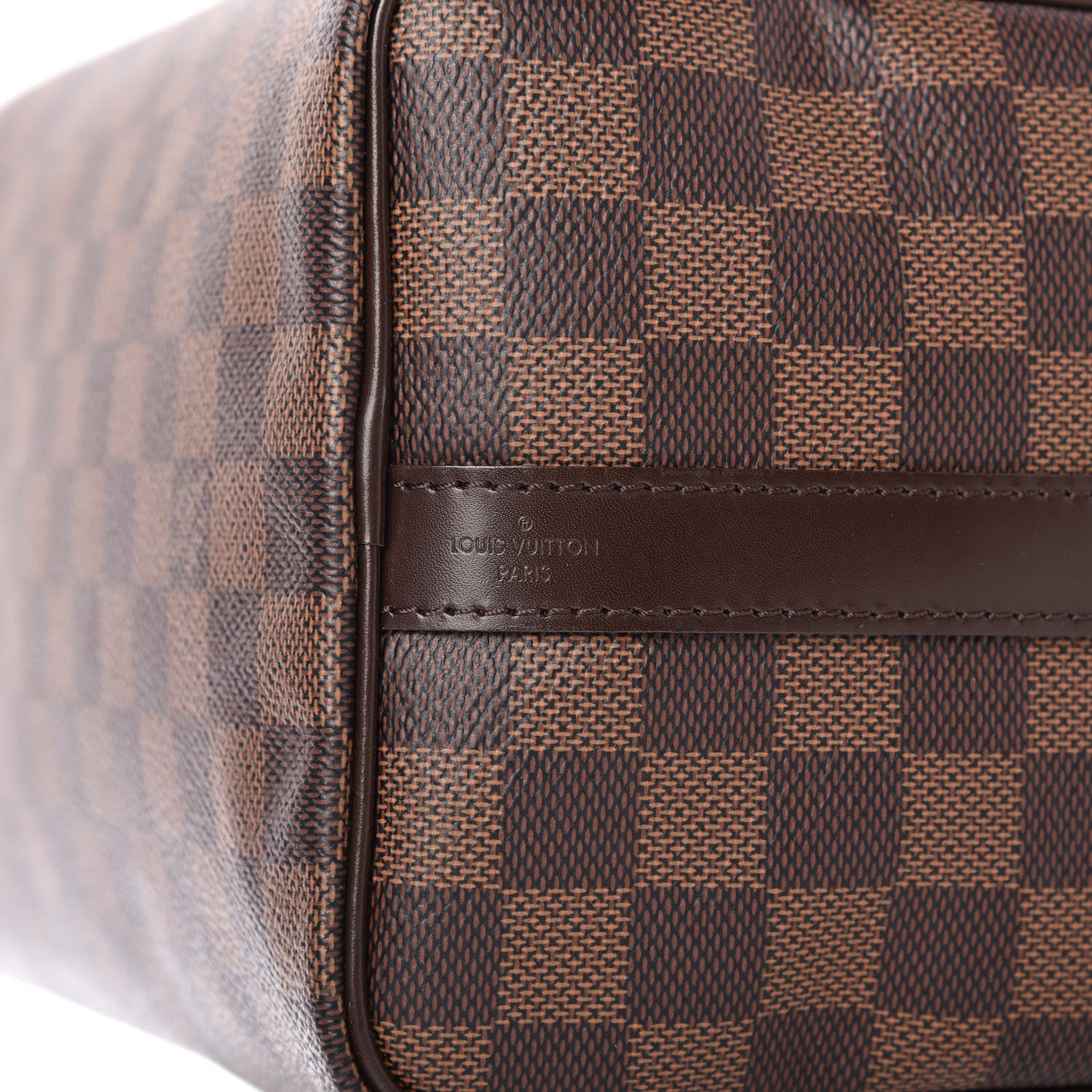 Louis Vuitton Damier Ebene Speedy Bandouliere 25 8 of 10