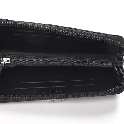 Chanel Lambskin Quilted Small Boy Zip Around Wallet Black 5 of 10