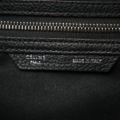 Celine Drummed Calfskin Mini Luggage Black 6 of 19