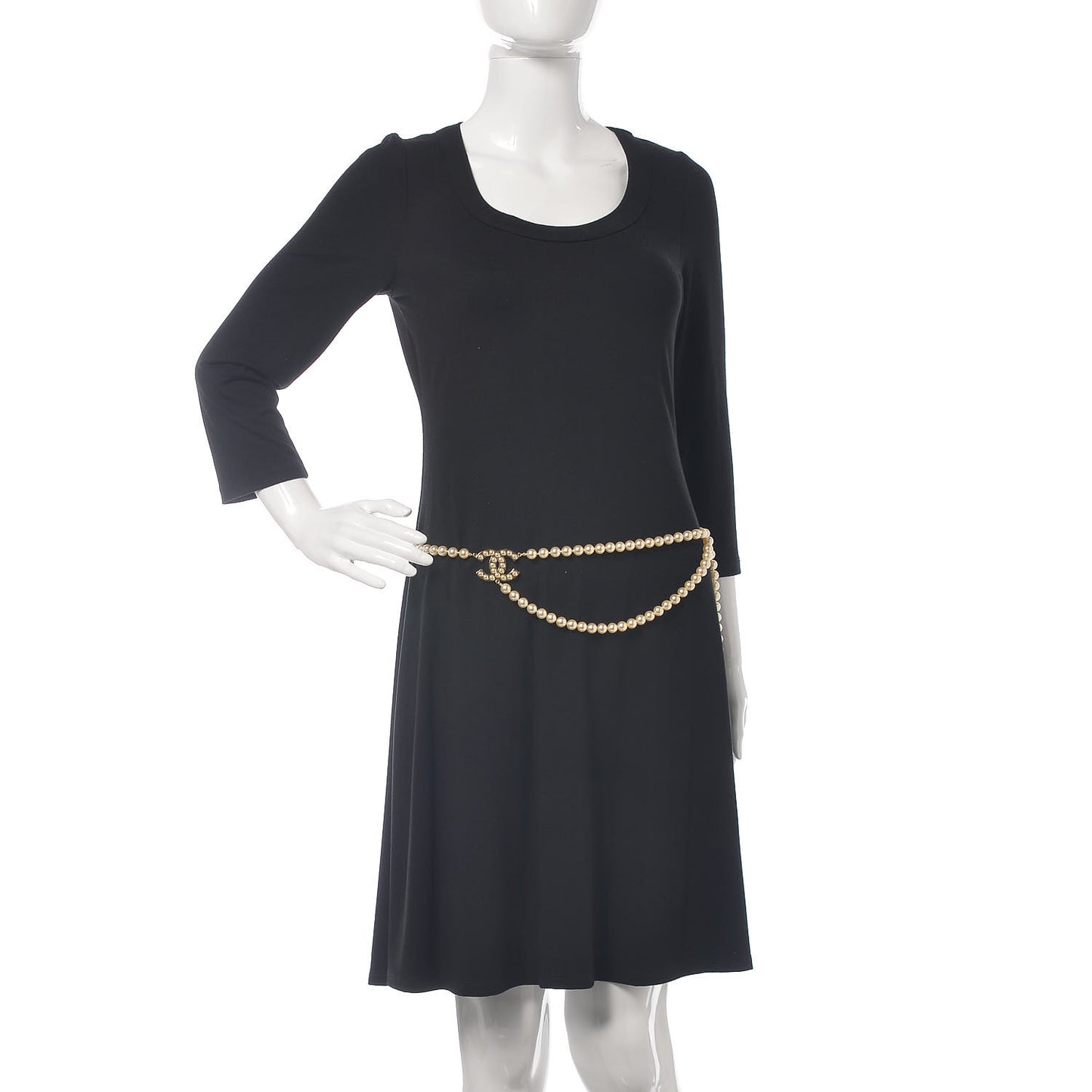 Pearl CC Double Strand Belt Gold