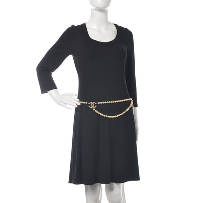 Chanel Pearl CC Double Strand Belt Gold 2 of 6