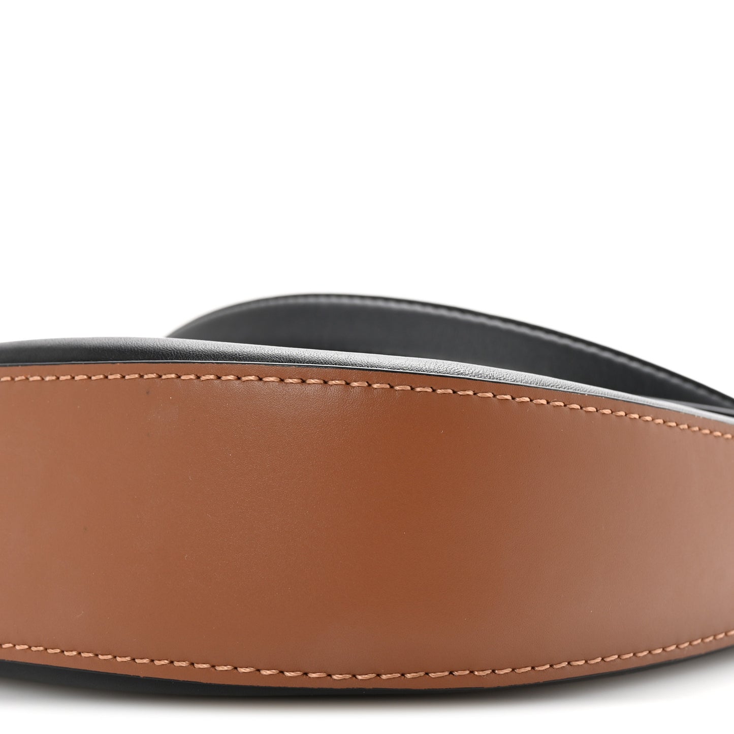 Satin Calfskin Small Anagram Luna Bag Black Pecan