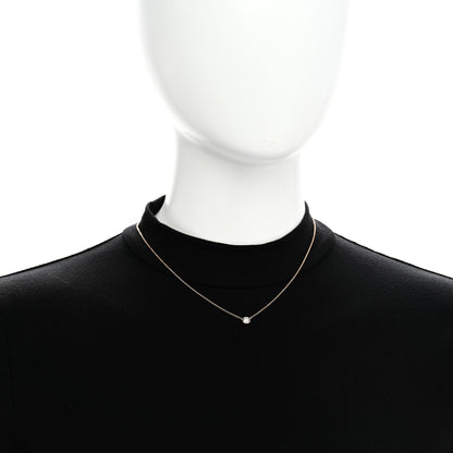 Tiffany 18K Rose Gold Diamond .33ct Elsa Peretti Diamonds by the Yard Pendant Necklace 2 of 5