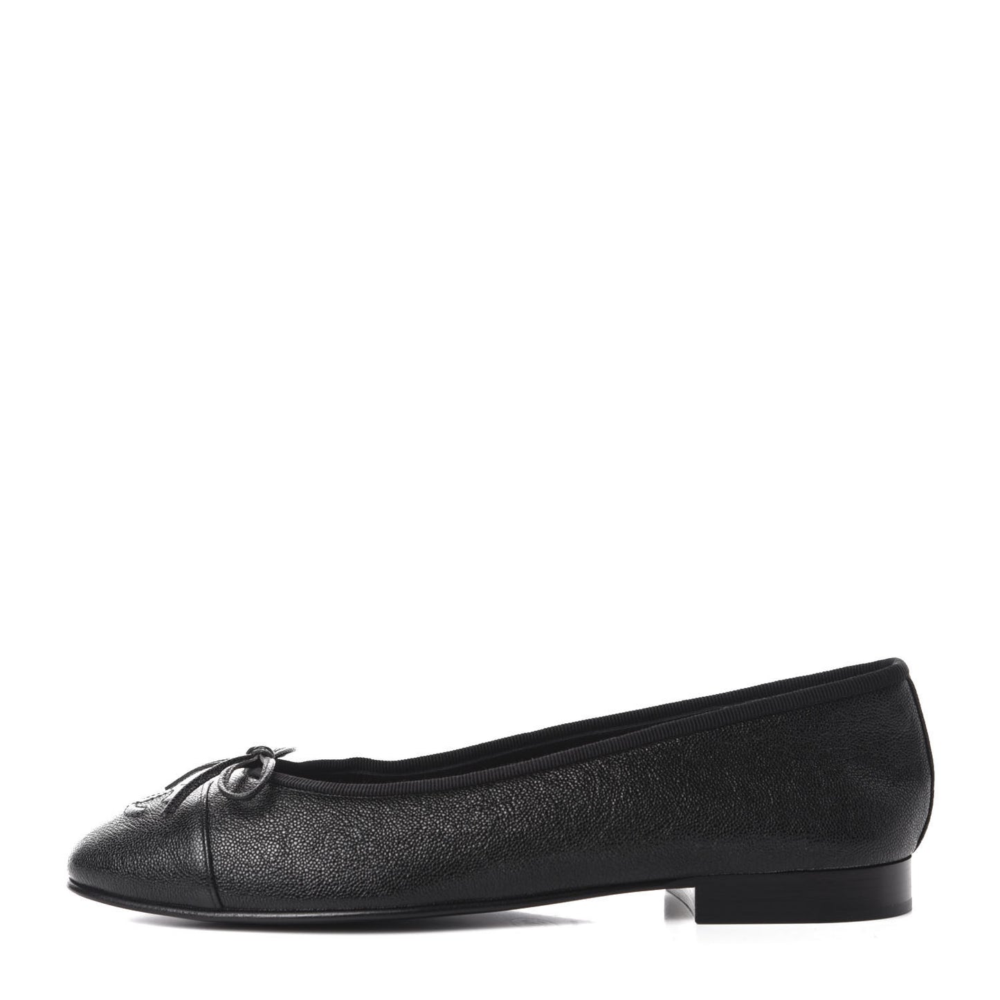 Caviar CC Cap Toe Ballerina Flats 38.5 Black