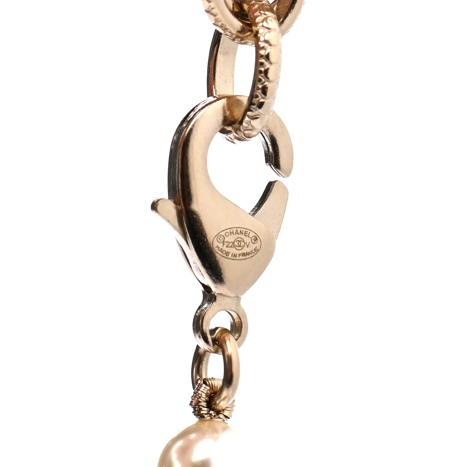 Chanel Pearl CC 100th Anniversary Necklace Light Gold 5 of 5