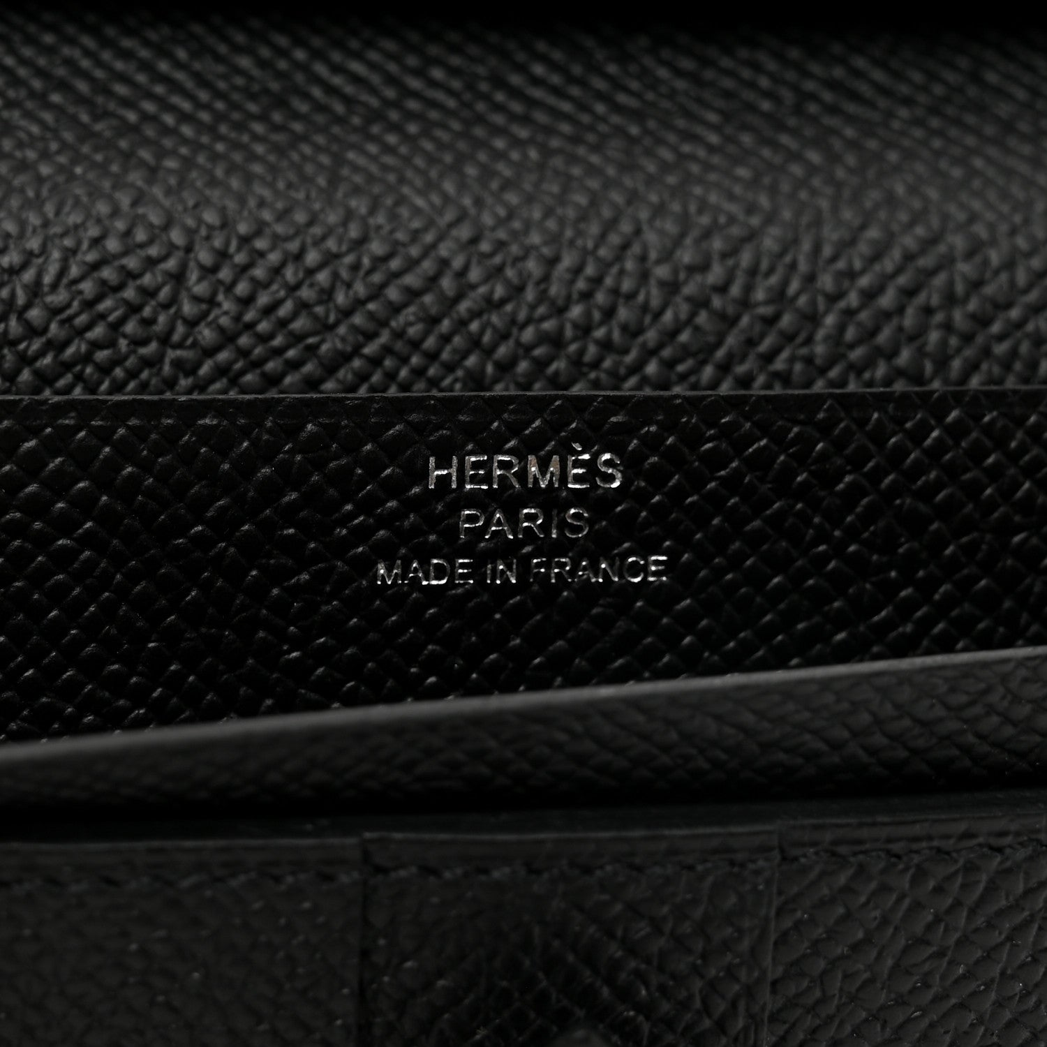 Hermes Epsom Monochrome Bearn Gusset Wallet Black 6 of 8