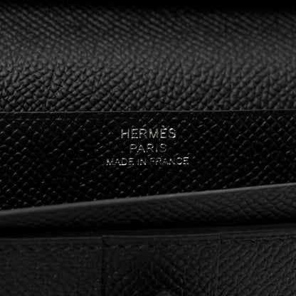 Hermes Epsom Monochrome Bearn Gusset Wallet Black 6 of 8