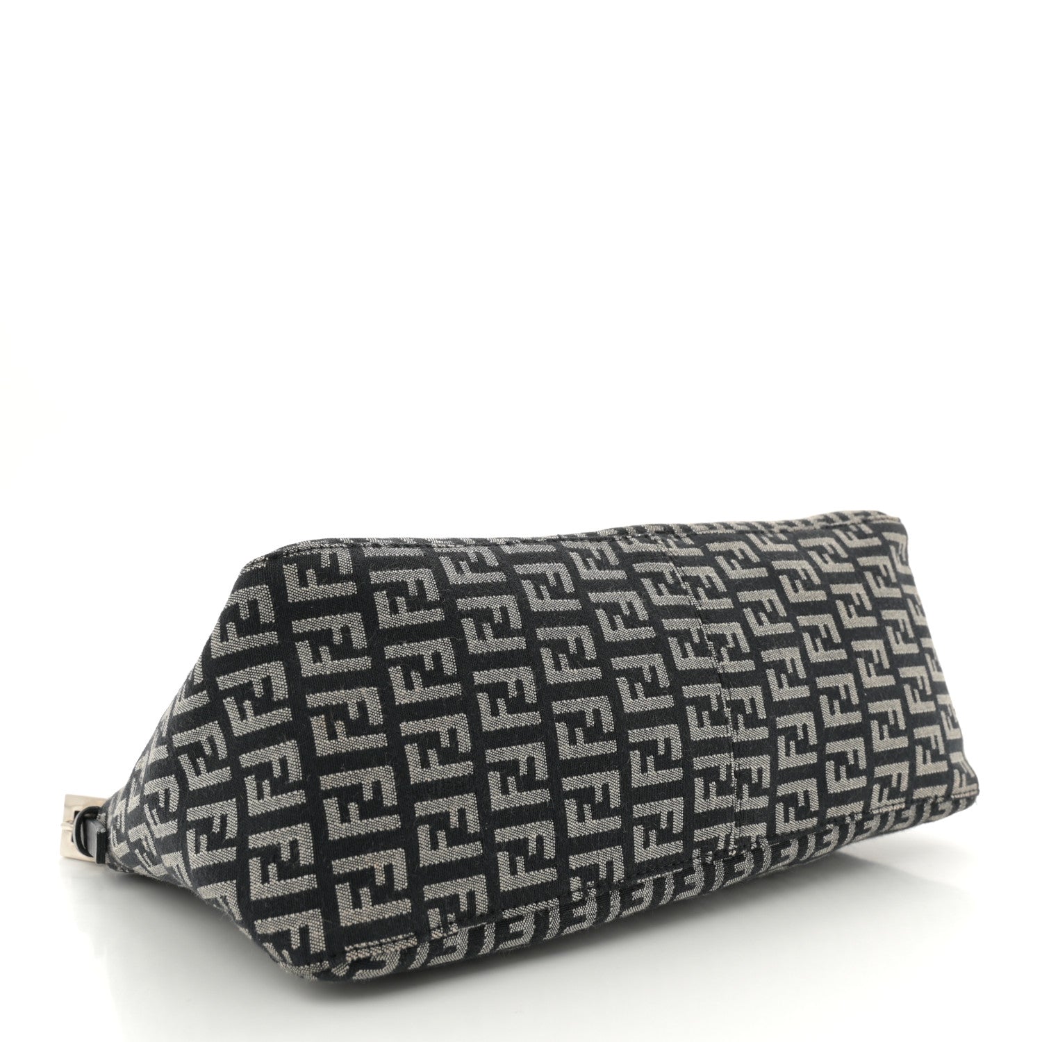 Fendi Zucchino Vitello Pochette Black White 4 of 10