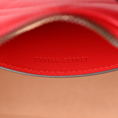 Gucci Calfskin Matelasse Chevron GG Marmont Sling Shoulder Bag Rosso 7 of 11