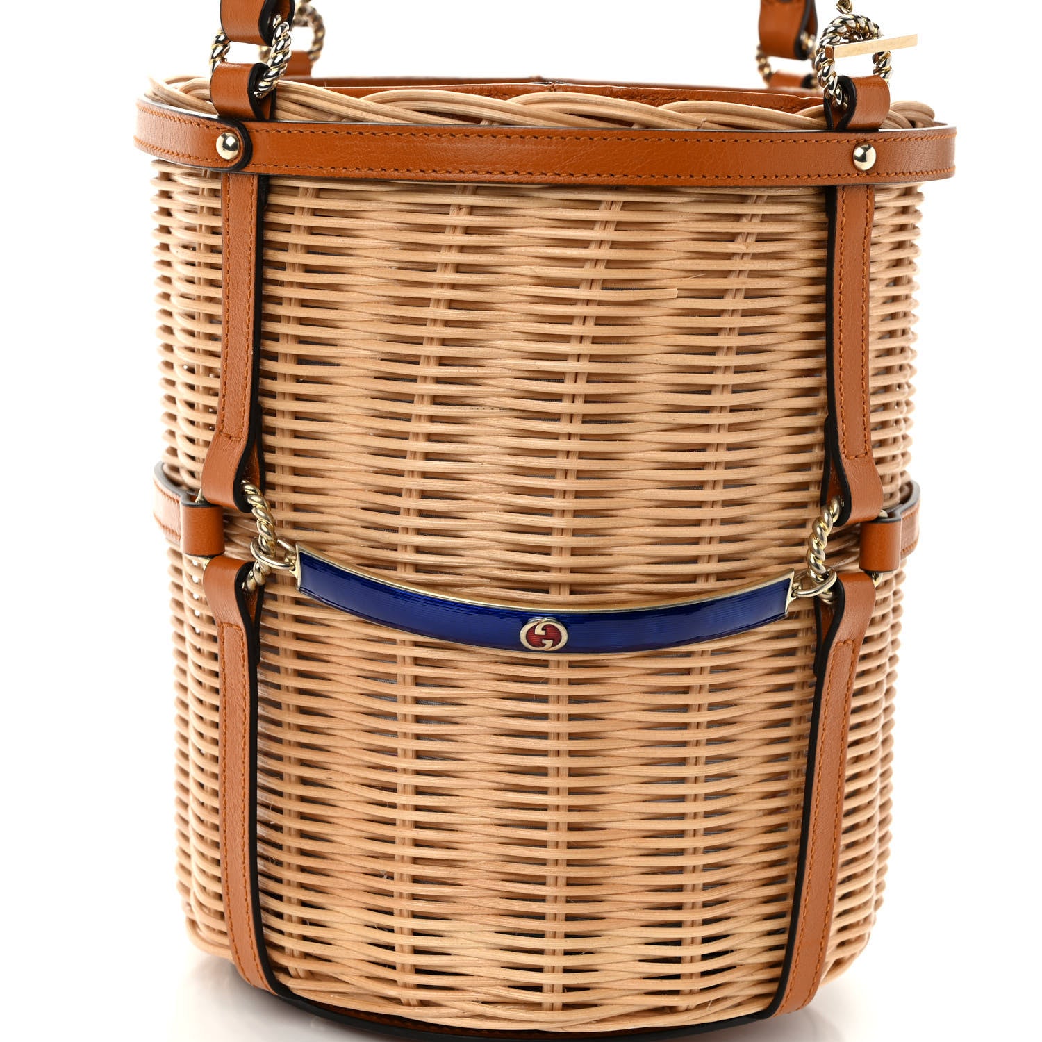 Gucci Wicker Bucket Bag Natural 8 of 10