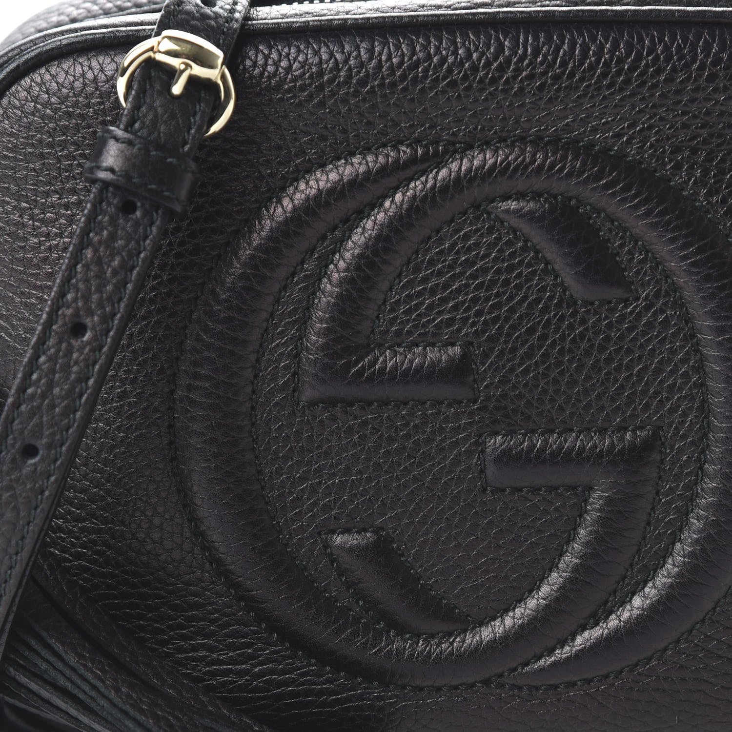 Gucci Pebbled Calfskin Small Soho Disco Bag Black 10 of 10