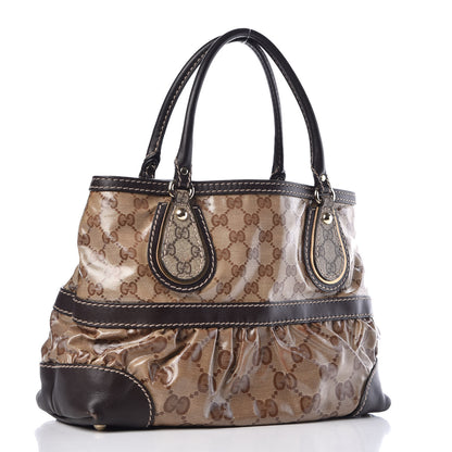 Gucci Crystal Monogram Medium Mix Tote Brown 3 of 16