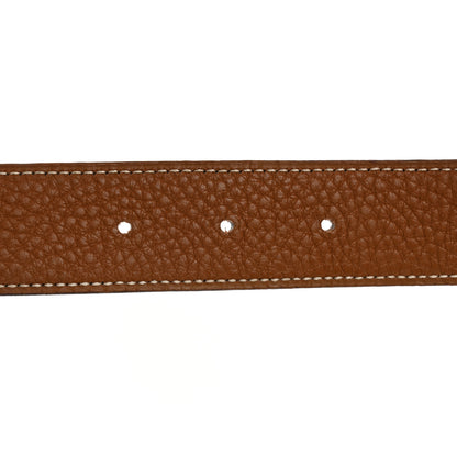 Hermes Box Togo 32mm Martelee H Belt 80 32 Black Gold 3 of 5