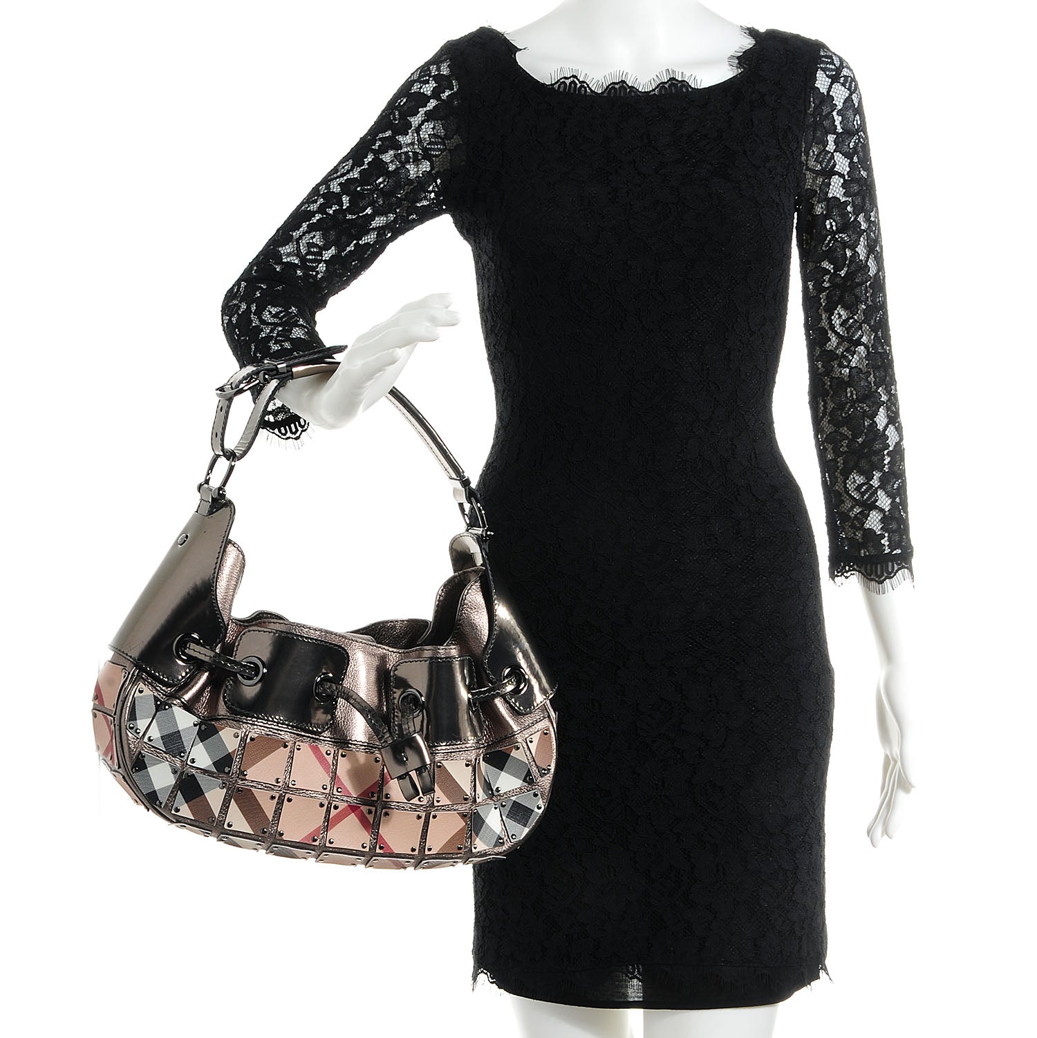 Burberry Prorsum Super Nova Mini Warrior Studded Hobo Metallic 2 of 9