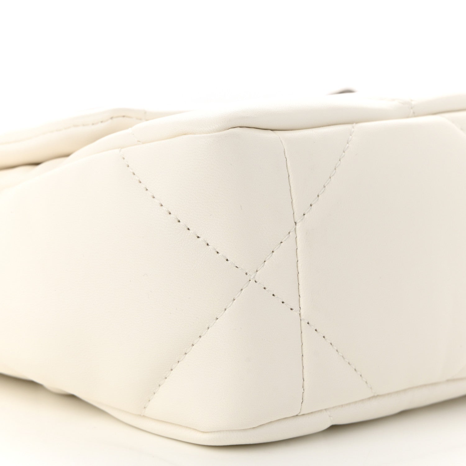 Chanel Lambskin Quilted Medium Chanel 19 Flap White 9 of 11