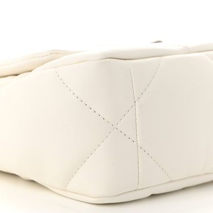 Chanel Lambskin Quilted Medium Chanel 19 Flap White 9 of 11
