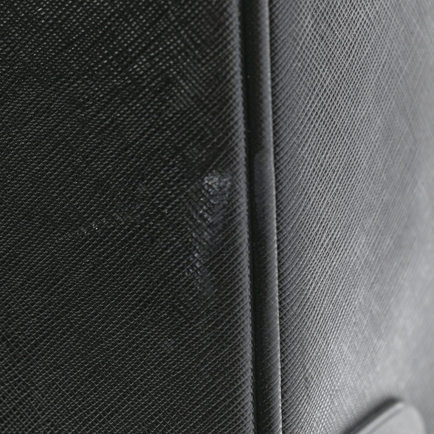 Saffiano Rolling Suitcase Black