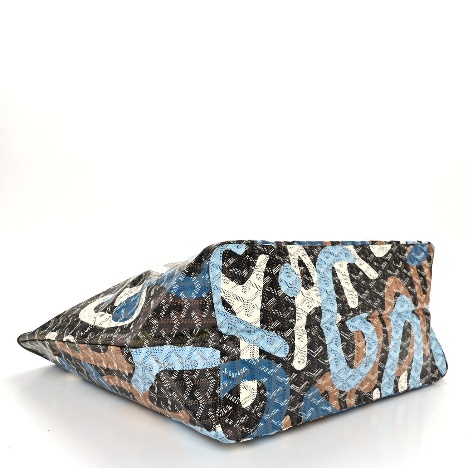 Goyard Goyardine Saint Louis Lettres Camouflage GM Black Blue 4 of 10