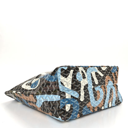 Goyard Goyardine Saint Louis Lettres Camouflage GM Black Blue 4 of 10