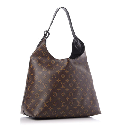 Louis Vuitton Monogram Flower Hobo Black 3 of 14