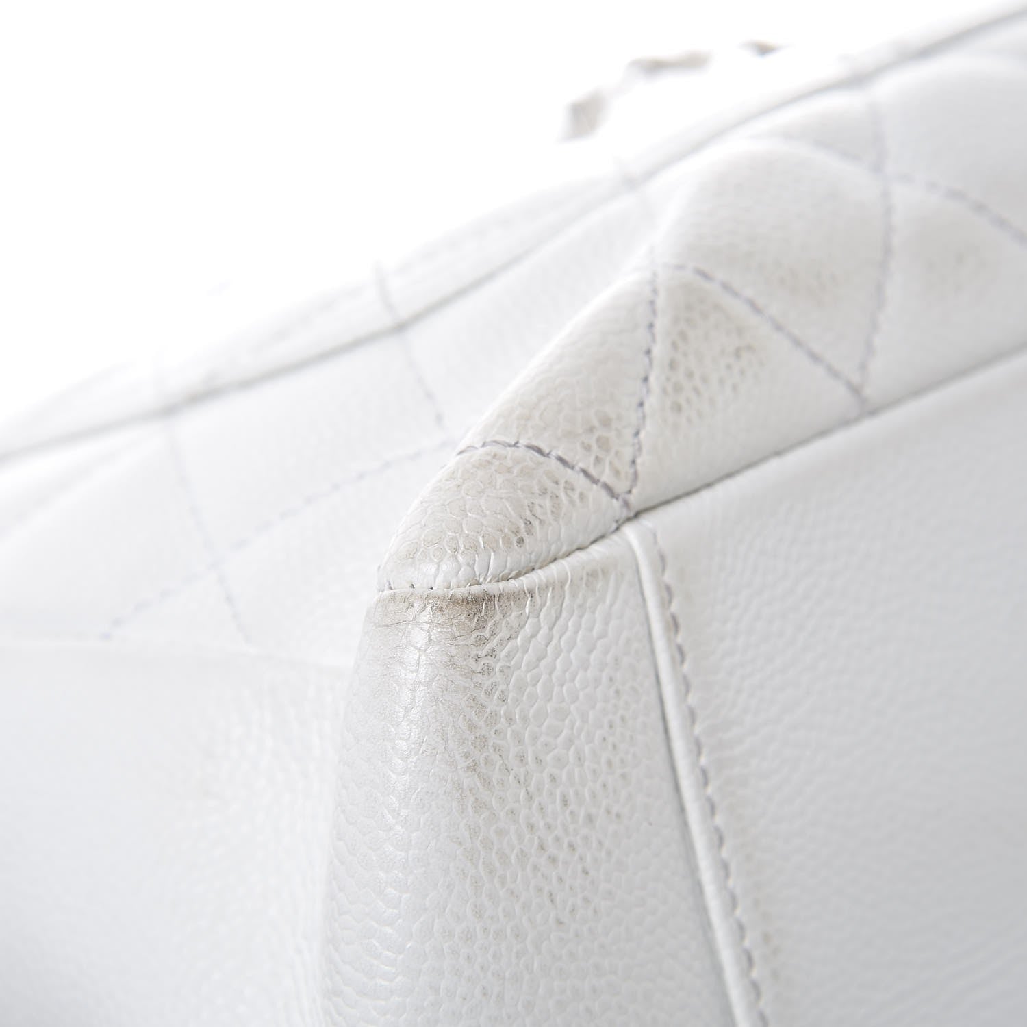 Chanel Caviar Quilted Grand Shopping Tote GST White 22 of 24