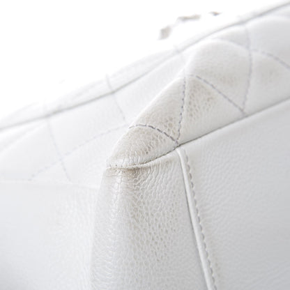 Chanel Caviar Quilted Grand Shopping Tote GST White 22 of 24